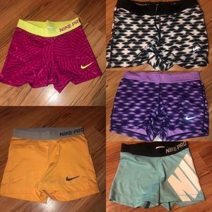 Nike Pro Shorts Bundle Small